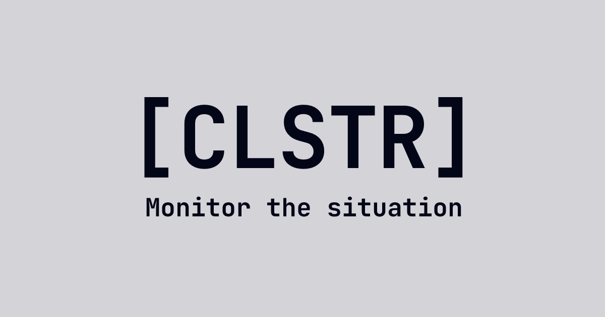 Screenshot of clstr.news