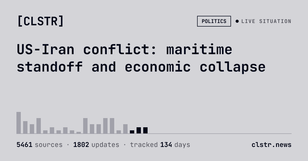 I built a site that tracks >100k news articles per day and monitors situations for you logo
